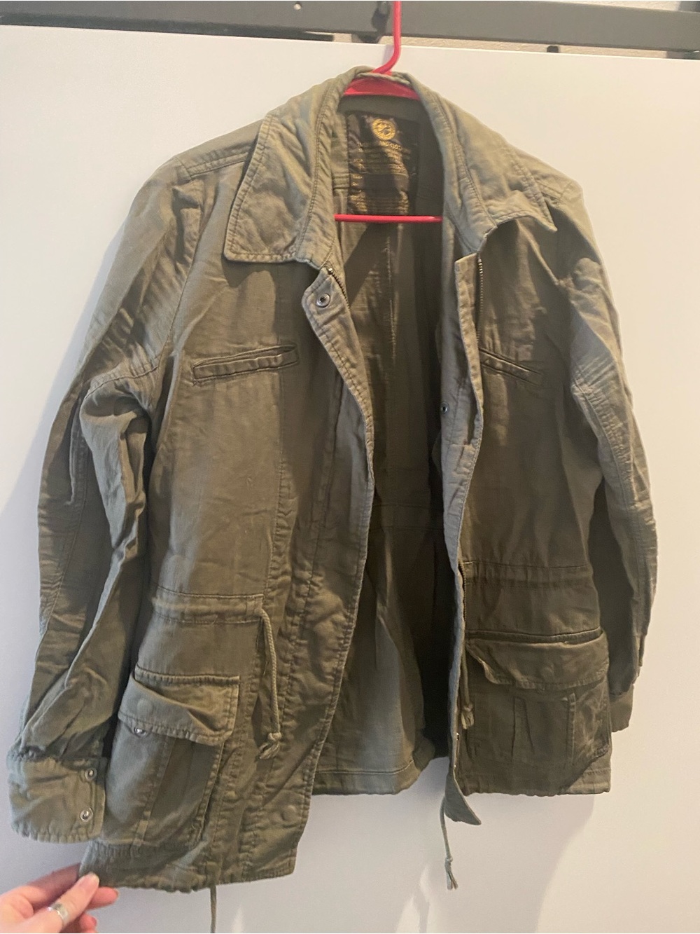 Lucky brand military cargo jacket